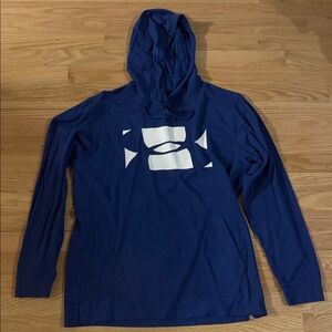 Under Armour Blue Long Sleeve Hoodie L